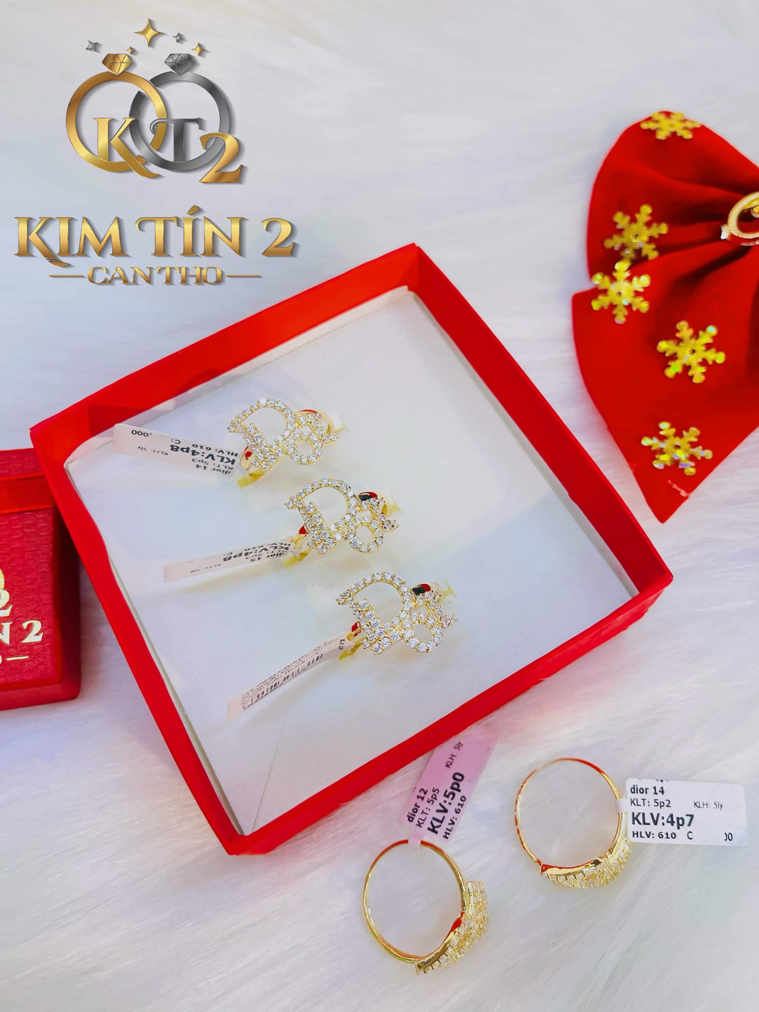 Nhẫn kiểu nữ trẻ trung nhẹ vàng 3