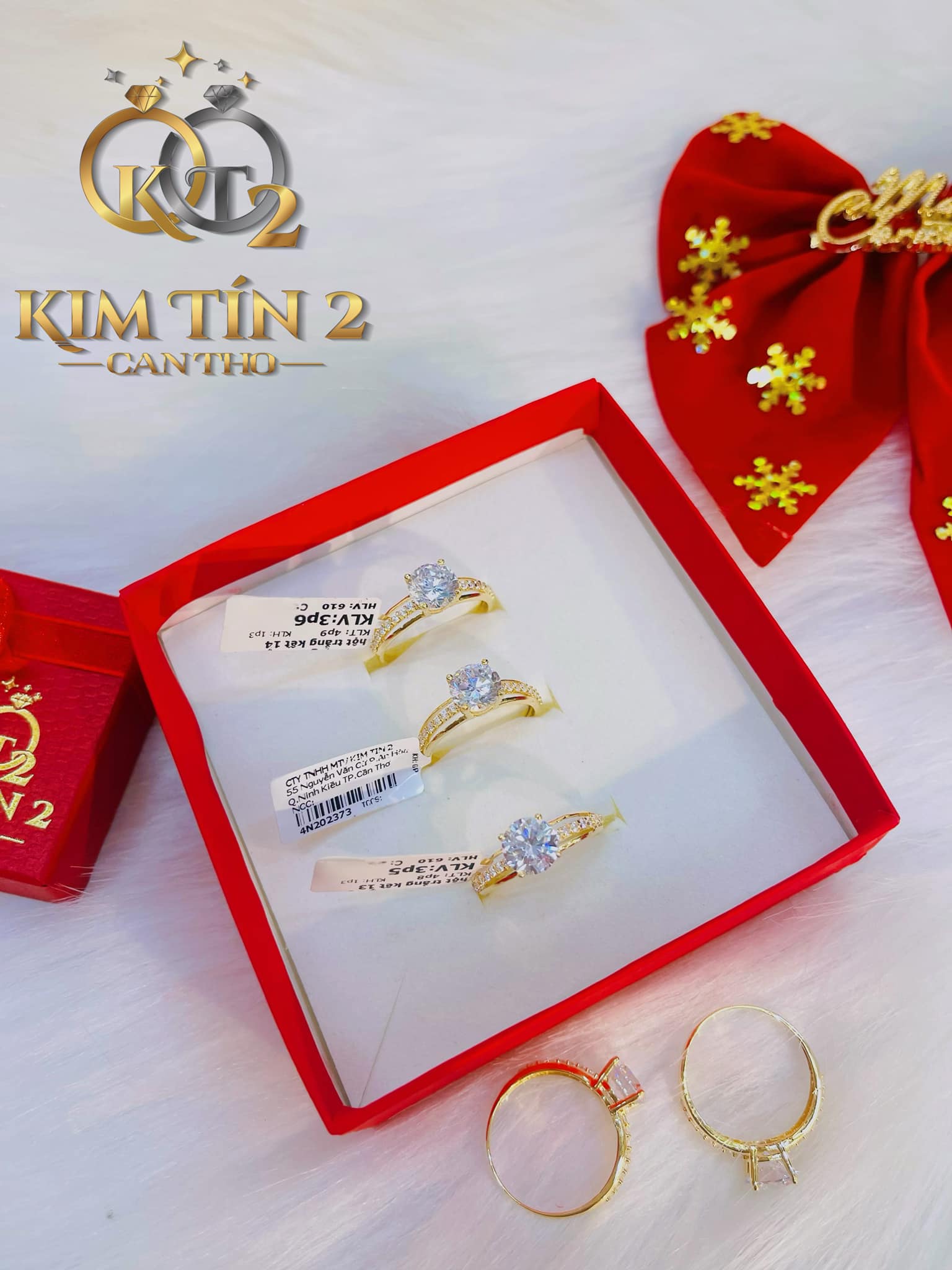 Nhẫn kiểu nữ trẻ trung nhẹ vàng 4