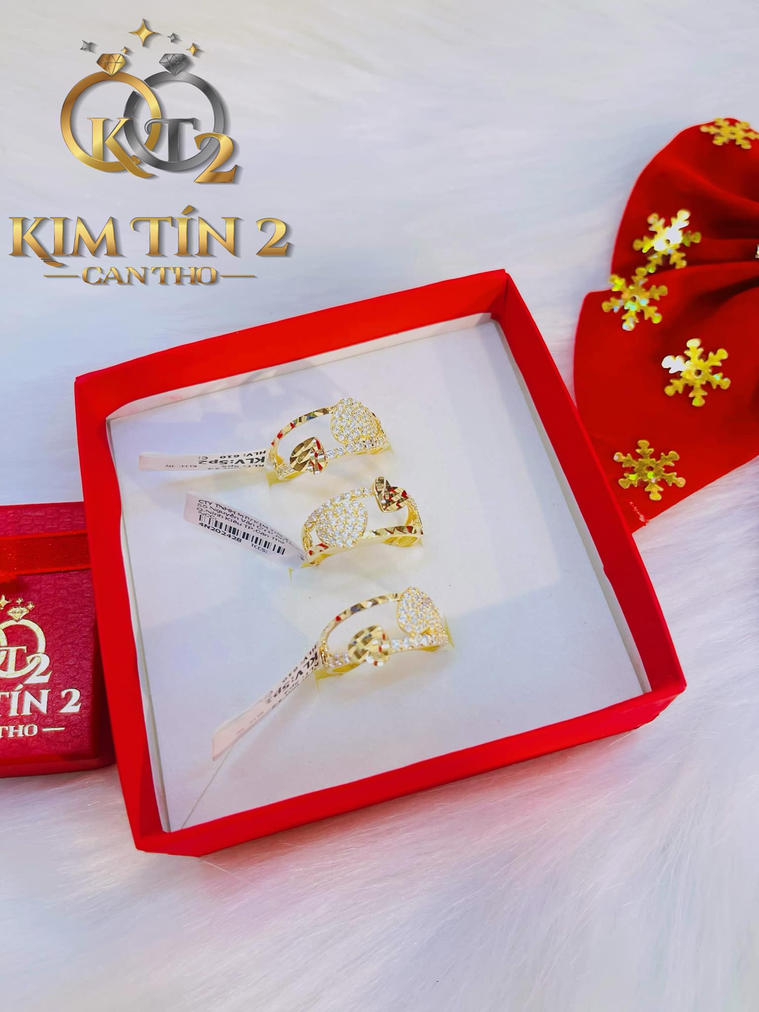 Nhẫn kiểu nữ trẻ trung nhẹ vàng 8