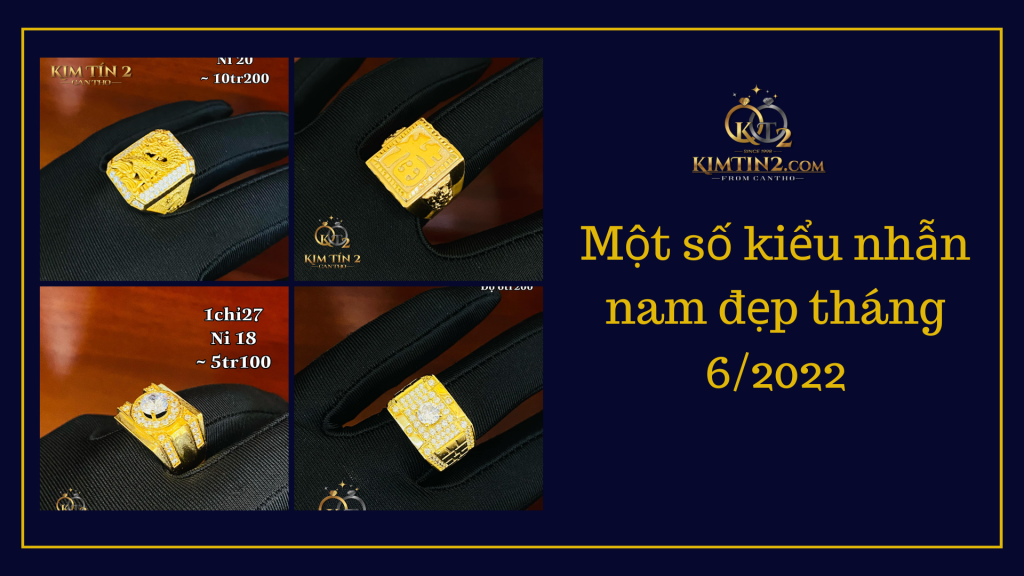 Một số kiểu nhẫn nam đẹp tháng 62022