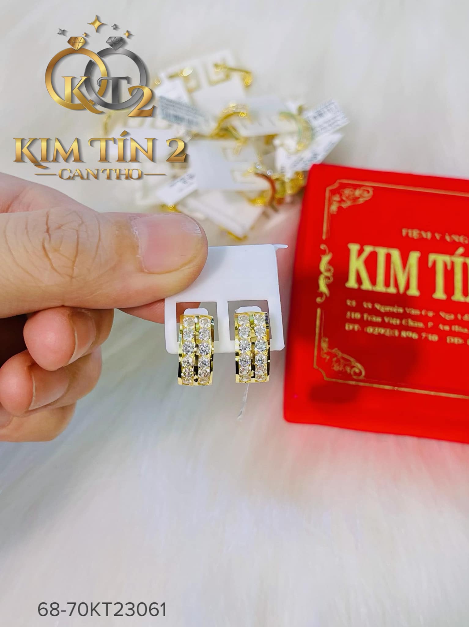 Mẫu 2 - Bông tai - 6 phân 8 - 7 phân