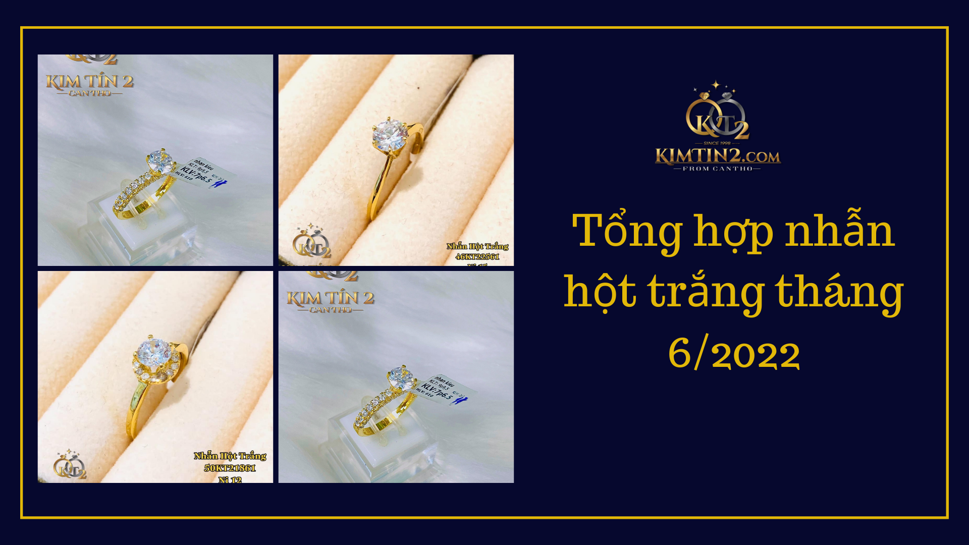 Tổng hợp nhẫn hột trắng tháng 62022