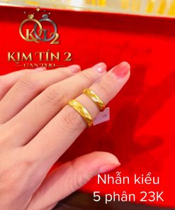 Nhẫn kiểu 5 Phân - Vàng 24K