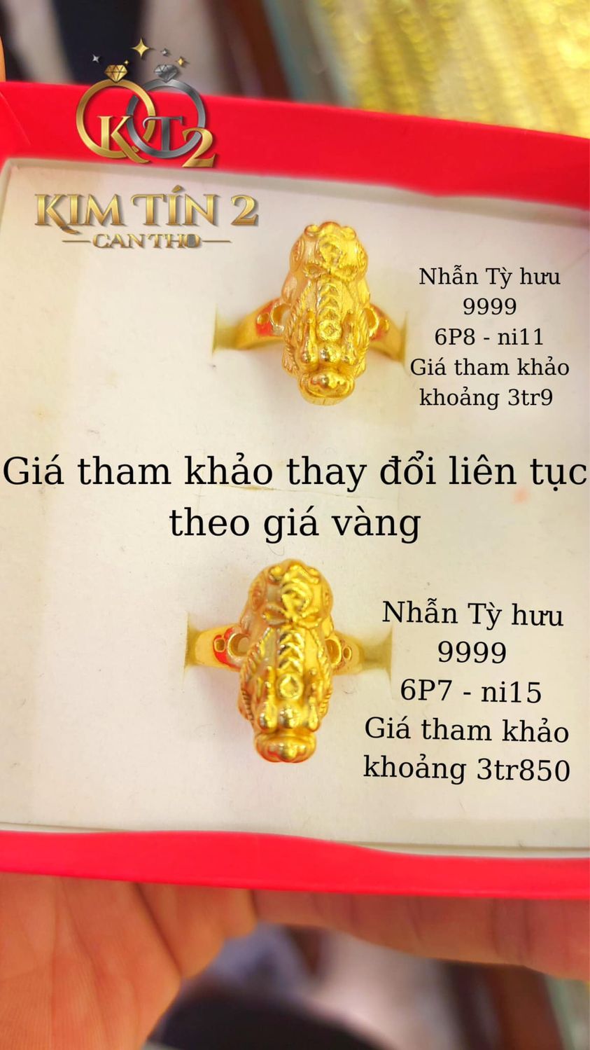 Nhẫn Tỳ Hươu 9999 - 6p8 - ni11