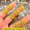 Nhẫn 3 Hàng Kim Tiền Cao Cấp 24K