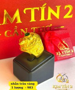 Nhẫn Trâu Vàng 23K