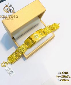 Lắc Bảng Hoa Vàng 23K 5 Chỉ