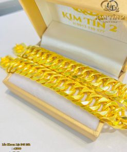 lắc khoen lật đôi vàng 23k
