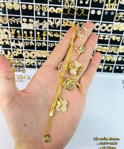 lắc charm túi, bướm, hoa, chìa khóa