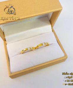 cặp nhẫn cưới đính hạt