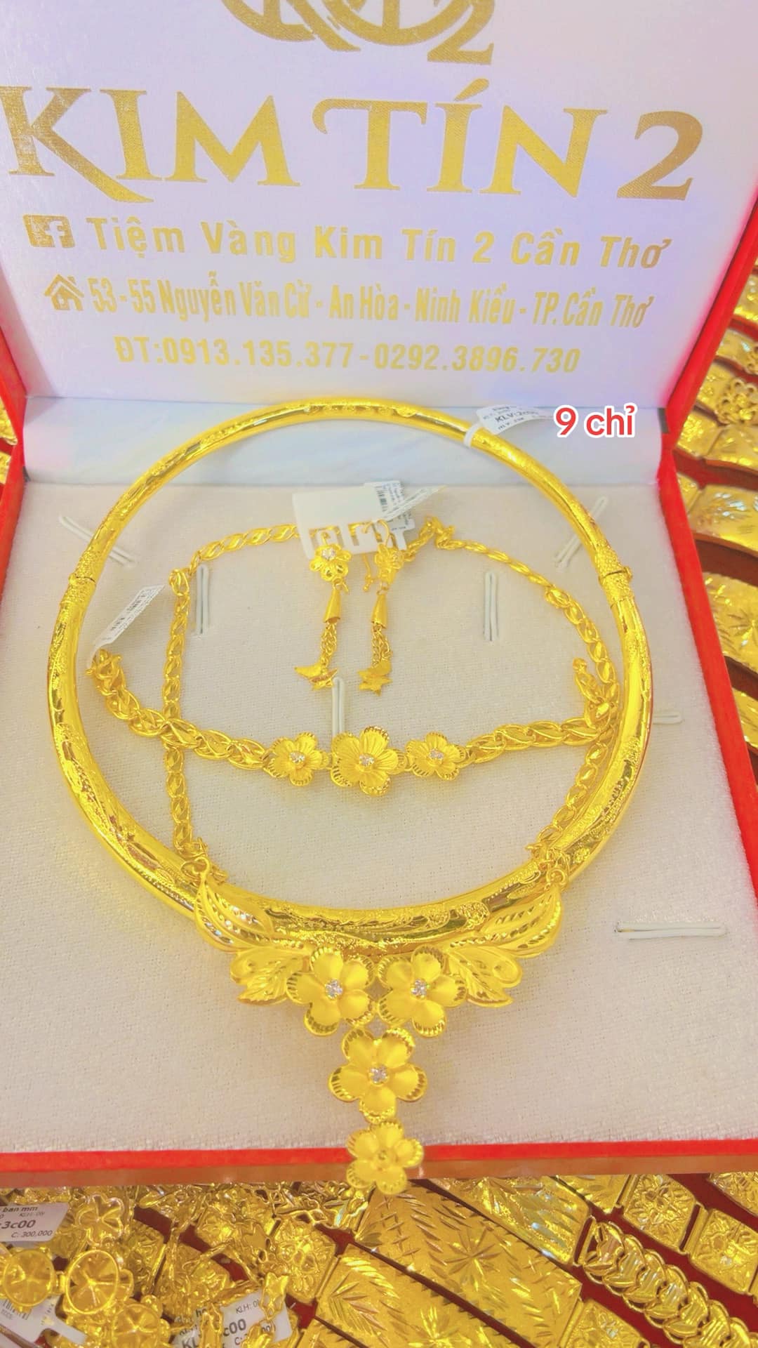 bộ vàng cưới 9 chỉ