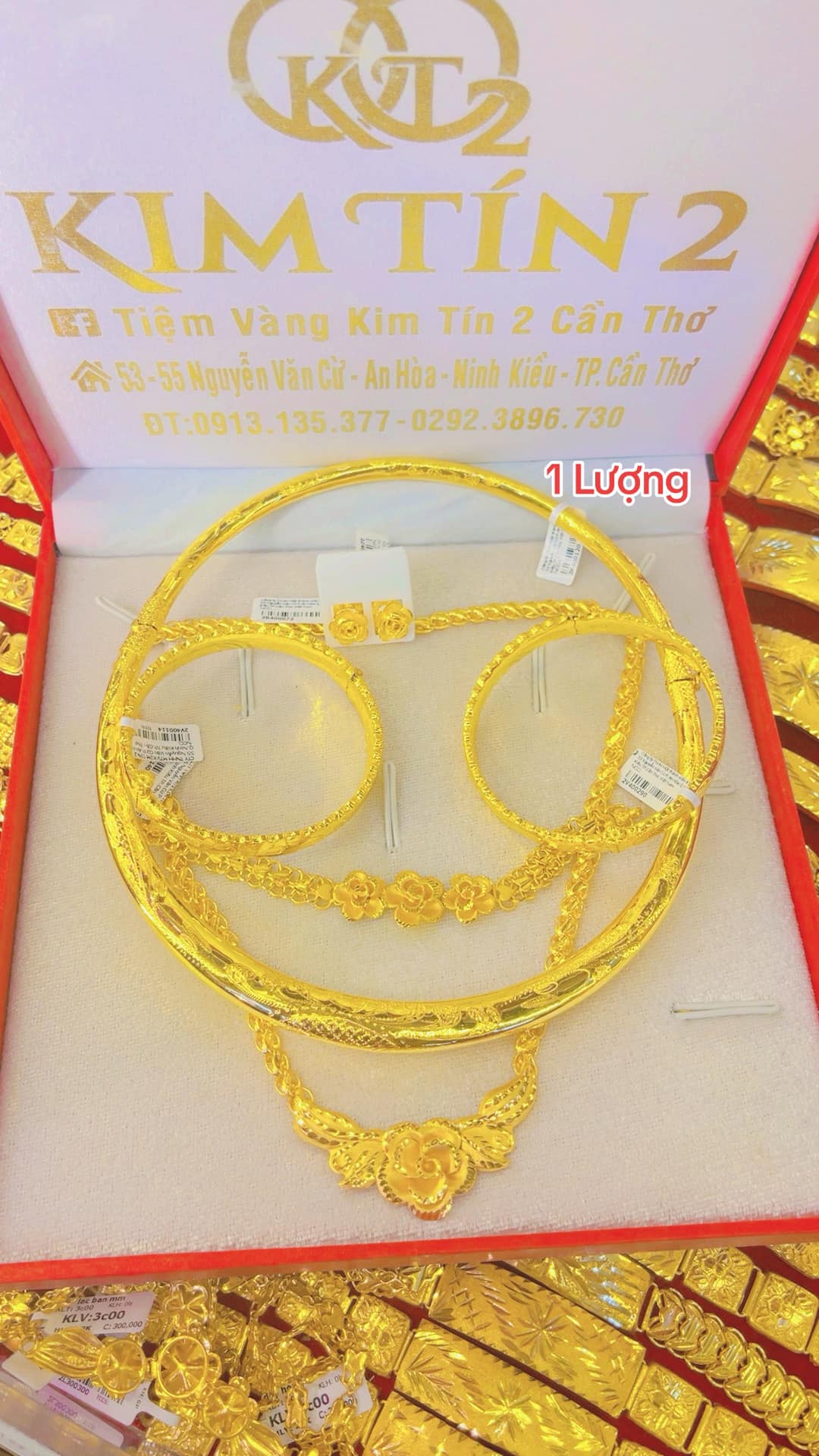 bộ vàng cưới 1 lượng 