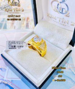 Nhẫn Vuông Nam Đính Đá