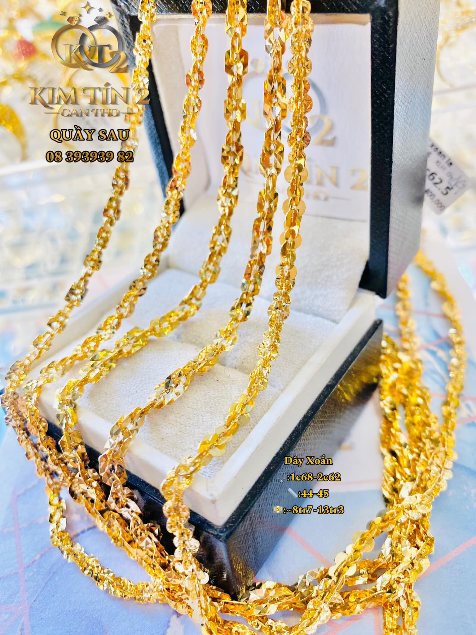 dây chuyền xoắn vuông