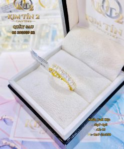 nhẫn full đá dáng dài
