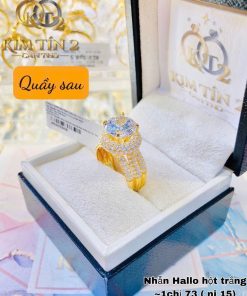 Nhẫn Halo Đính Đá Sang Trọng