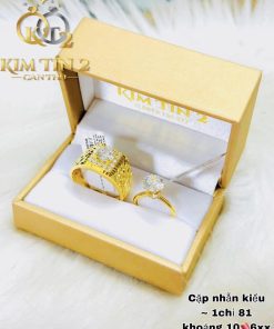Nhẫn Cặp Đá Trắng
