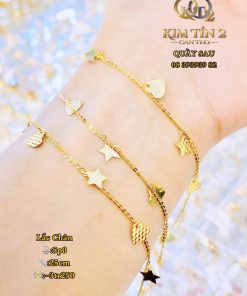 Lắc Chân Mảnh Nhiều Charm