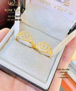 Nhẫn Kim Tiền Đính Đá
