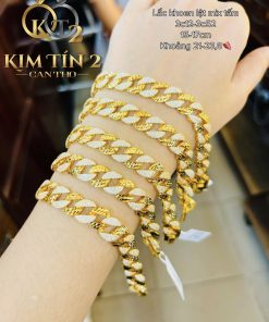 Lắc Tay Khoen Lật Đính Đá
