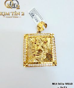 Mặt Dây Chuyền Phật Di Lặc Vuông