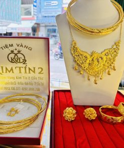 Bộ Trang Sức Cưới Phụng Vàng Vươn Cánh