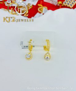 Bông Tai Khoen Tròn Giọt Nước