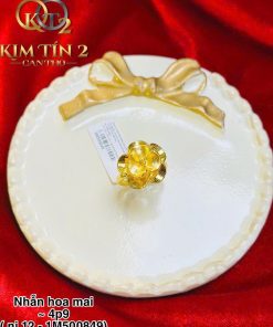 Nhẫn 3D Hoa Mai Vàng 5 Phân
