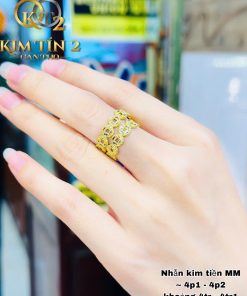 Nhẫn Kim Tiền Tài Lộc 4 Phân