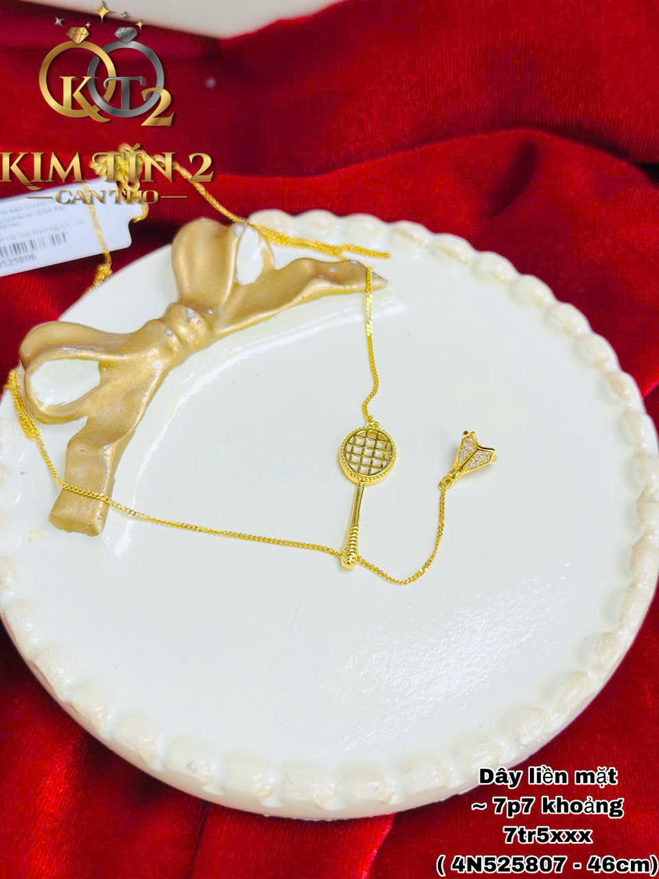 Dây Chuyền Kiểu Liền Mặt Nữ Tính