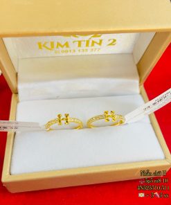 Nhẫn Chữ Cái Đính Đá 3 Phân