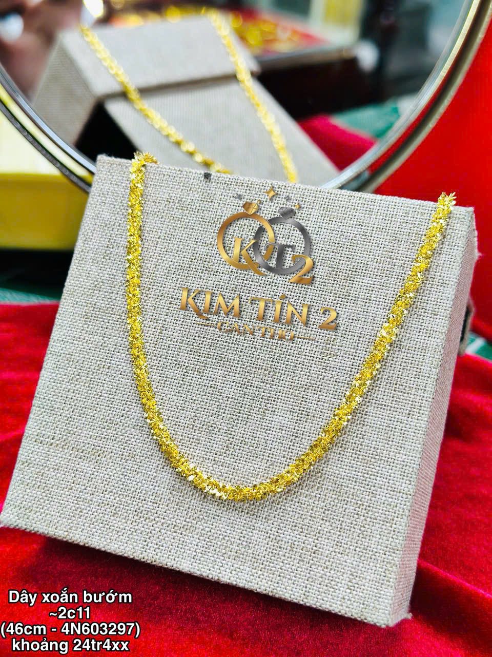 Dây Chuyền Xoắn Bướm 2 Chỉ